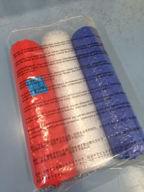 Red White and Blue Bubble Wrap Rolls