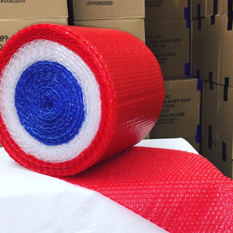 Red White and Blue Bubble Wrap Rolls
